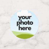 Aangepaste foto Confetti met holografische accente (Kleine voorkant)