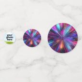 Aangepaste Foto Confetti met Neon Accents (Voorkanten)