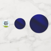 Aangepaste Foto Confetti w Navy Blue Gold Accents (Voorkanten)