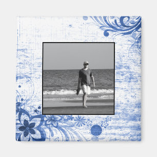 Aangepaste foto Creëer Je eigen foto Rustige bl Magneet