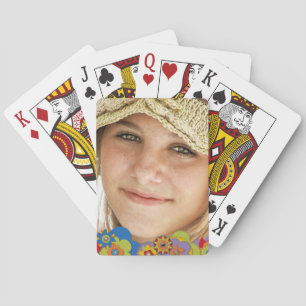 Aangepaste foto Creëer Uw eigen 70s-bloemen van Re Pokerkaarten