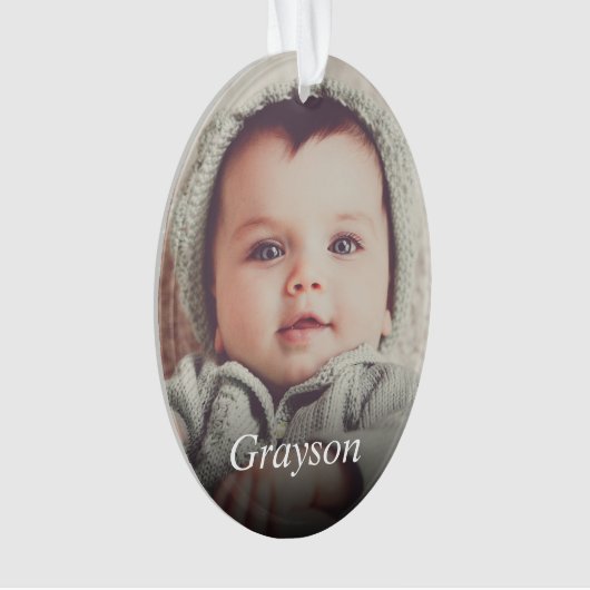 Aangepaste foto Creëer Uw eigen foto Ornament (voorkant)