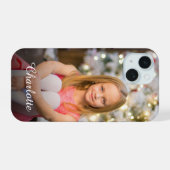 Aangepaste foto Creëer Uw eigen persoonlijke perso iPhone 15 Hoesje (Achterkant horizontaal)