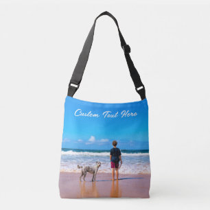 Aangepaste foto Crossbody Bag Uw foto's en tekst Tas