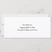 Aangepaste FOTO DADA DADDY DAD BRUH VADERDAG kaart (Achterkant)