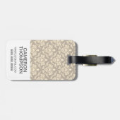 Aangepaste foto Damask 2 Bagagelabel (Achterkant horizontaal)