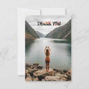 Aangepaste foto dankkaartjes met enveloppen bedankkaart
