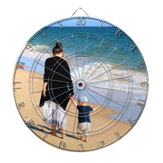 Aangepaste foto dart board met uw favoriete foto's dartbord (Voorkant)