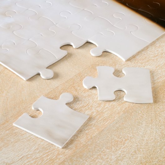 Aangepaste foto & datum Eenheid trouwdag Legpuzzel (Zijkant)