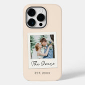 Aangepaste foto datum koppel pasgetrouwd gezin  Case-Mate iPhone case (Achterkant)