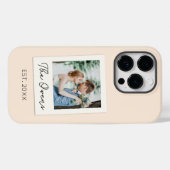 Aangepaste foto datum koppel pasgetrouwd gezin  Case-Mate iPhone case (Achterkant (horizontaal))