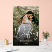 Aangepaste foto De bruiloft van welkom teken Acryl Bord (Huwelijk)