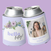 Aangepaste foto Delicate Florals 50ste verjaardag Blikjeskoeler