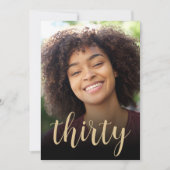 Aangepaste foto Dertig 30ste verjaardagsfeest Kaart (Voorkant)