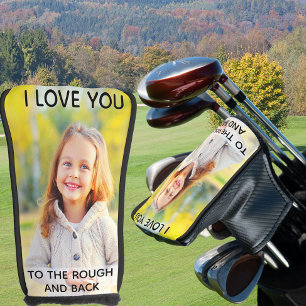 Aangepaste foto die ik van jou hou, Rough en Back Golfheadcover