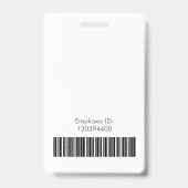 Aangepaste foto docent school ID Badge (Achterkant)