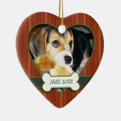 Aangepaste foto-doosversiering keramisch ornament (Rechts)