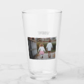 Aangepaste foto Drink glas (Voorkant)
