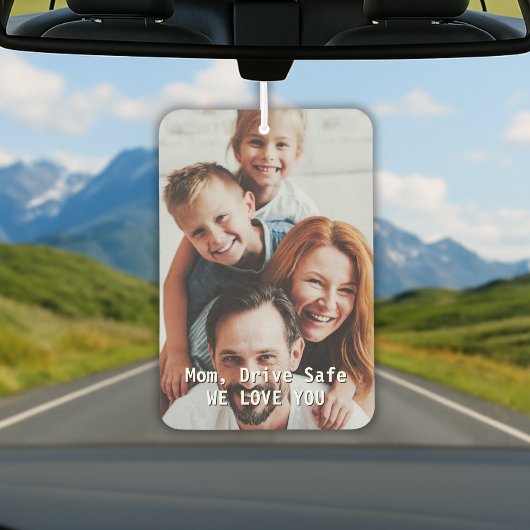 Aangepaste foto – Drive Safe Mom Luchtverfrisser