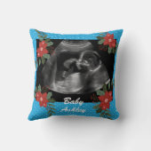 Aangepaste foto, echo sonogram kerst kussen (Achterkant)