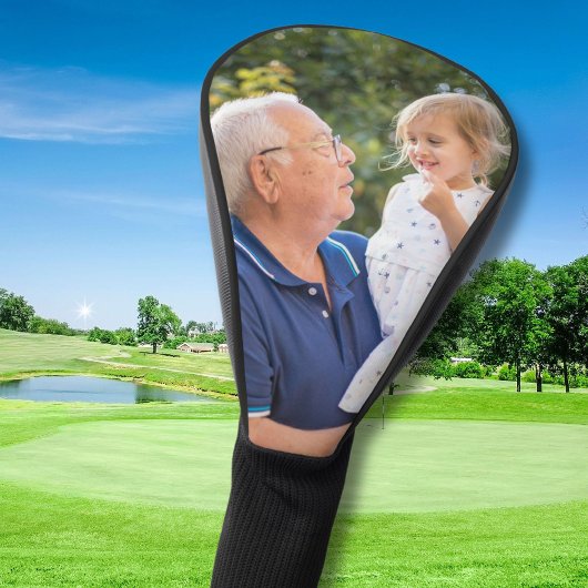 Aangepaste foto Eenvoudig gepersonaliseerd golfhoo Golfheadcover