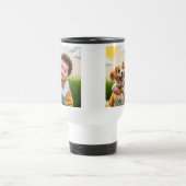 Aangepaste Foto Eenvoudig Gepersonaliseerd Hondenk Reisbeker (Center)