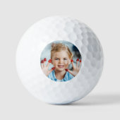 Aangepaste Foto Eenvoudig Modern Golf Lover Gift A Golfballen (Voorkant)