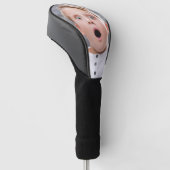 Aangepaste foto Eenvoudige gepersonaliseerde Golfe Golfheadcover (Schuin)