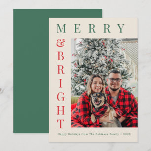 aangepaste foto eenvoudige tekst kerstkaart