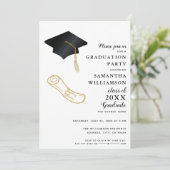 Aangepaste foto Elegant Modern Afstuderen Kaart (Staand voorkant)