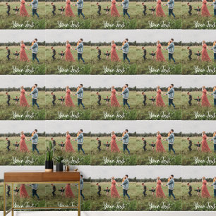 Aangepaste foto- en aangepaste tekst Sjabloon Behang