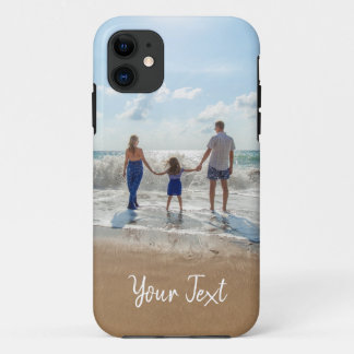 Aangepaste foto- en aangepaste tekst Sjabloon iPhone 11 Hoesje