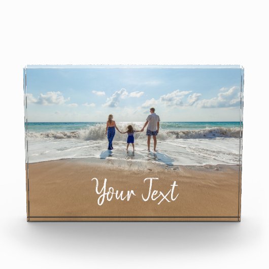 Aangepaste foto- en aangepaste tekst Sjabloon Fotoblokken (Voorkant)