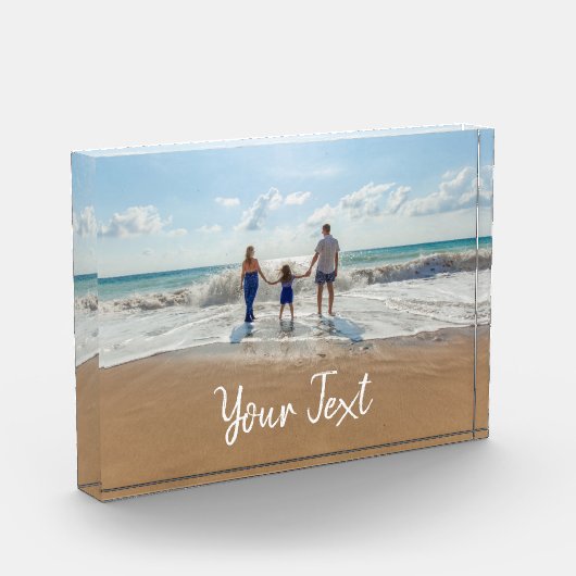 Aangepaste foto- en aangepaste tekst Sjabloon Fotoblokken (Links)