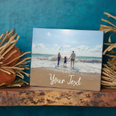 Aangepaste foto- en aangepaste tekst Sjabloon Fotoplaat (Zijkant)