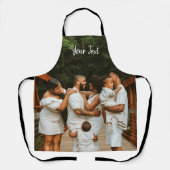 Aangepaste foto- en aangepaste tekst Sjabloon Schort (Voorkant)