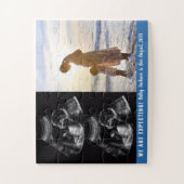 Aangepaste foto- en echografische zwangerschapsaan legpuzzel (Verticaal)