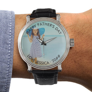 Aangepaste foto- en feestdag horloge