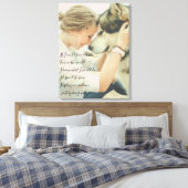 Aangepaste foto en gedicht canvas afdruk (Insitu (Slaapkamer))