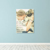 Aangepaste foto en gedicht canvas afdruk (Insitu (Houten vloer))