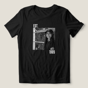 Aangepaste foto en het jaar 30ste verjaardagscade Tri-Blend shirt