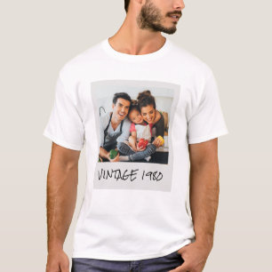 Aangepaste  foto en jaar t-shirt