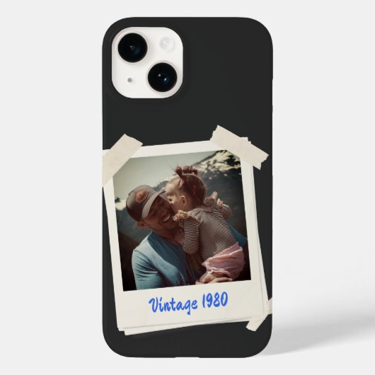 Aangepaste foto en jaarcadeau Case-Mate iPhone case (Achterkant)