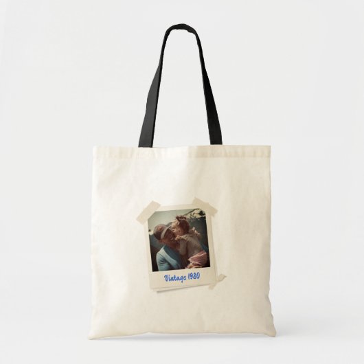 Aangepaste foto en jaarcadeau tote bag (Voorkant)