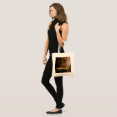 Aangepaste foto en naam dubbelzijdige Canvas tas (Voorkant (model))