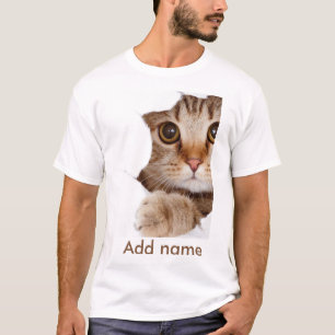 Aangepaste foto en naam gepersonaliseerd  t-shirt