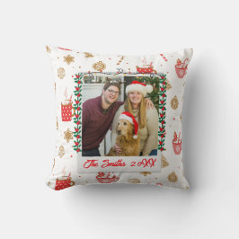 Aangepaste foto en naam Gepersonaliseerde vrolijke Kussen