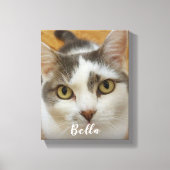 Aangepaste foto en naam op canvas Wall Art-afdrukk (Voorkant)