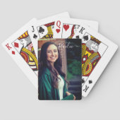 Aangepaste foto en naam op maat pokerkaarten (Achterkant)