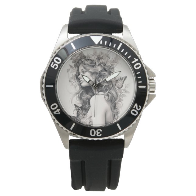 Aangepaste foto en naam persoonlijke foto horloge (Voorkant)